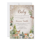 Winter Animals Woodland Boy Baby Shower
