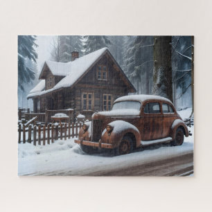 Winter Antique Car Puzzle
