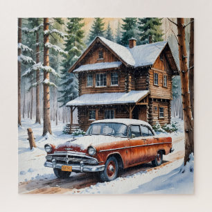 Winter Antique Car Puzzle