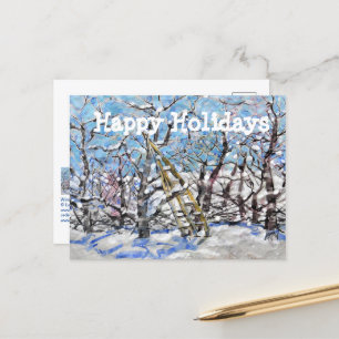 Winter Apple Pruning #140301 Holiday Postcard