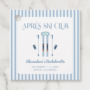 Winter Apres Ski Bachelorette Party Favour Tags