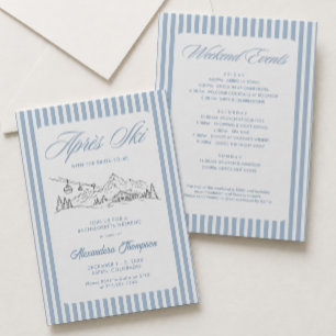 Winter Apres Ski Bachelorette Party Invitation