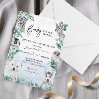 Winter Arctic Animals Baby Shower Watercolor