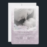 Winter Arrival Rose Photo Birth Announcement<br><div class="desc">A lovely snowflake pattern to introduce your winter baby's arrival. The card is easy to customise with your wording, font, font colour, paper shape options and choice of six paper types. Not exactly what you're looking for? All our products can be custom designed to meet your needs at no extra...</div>