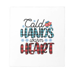 Winter Art Cold Hands Warm Heart Notepad