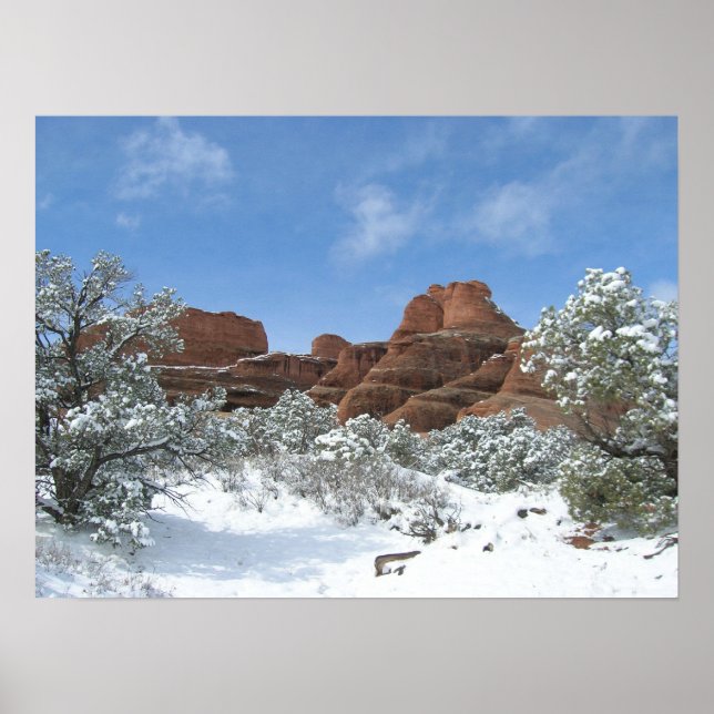 Winter at Arches Poster (Front)