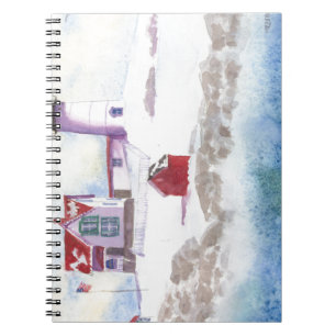 winter at Nubble LIghthouse in Maine Notebook