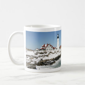 Winter at Portland Head Light Coffee Mug