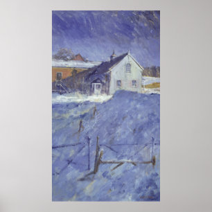Winter at Silver Lodge Poster