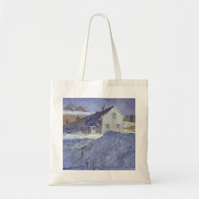 Winter at Silver Lodge Tote Bag (Front)