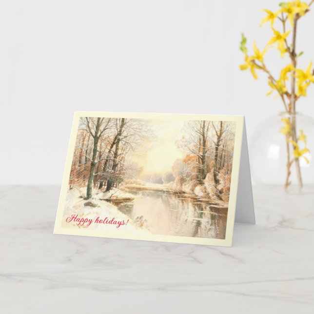 Winter at Spreewald   Card (Yellow Flower)