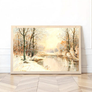 Winter at Spreewald Poster