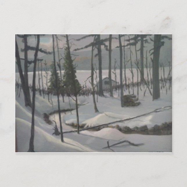 winter at the lake postcard (Front)