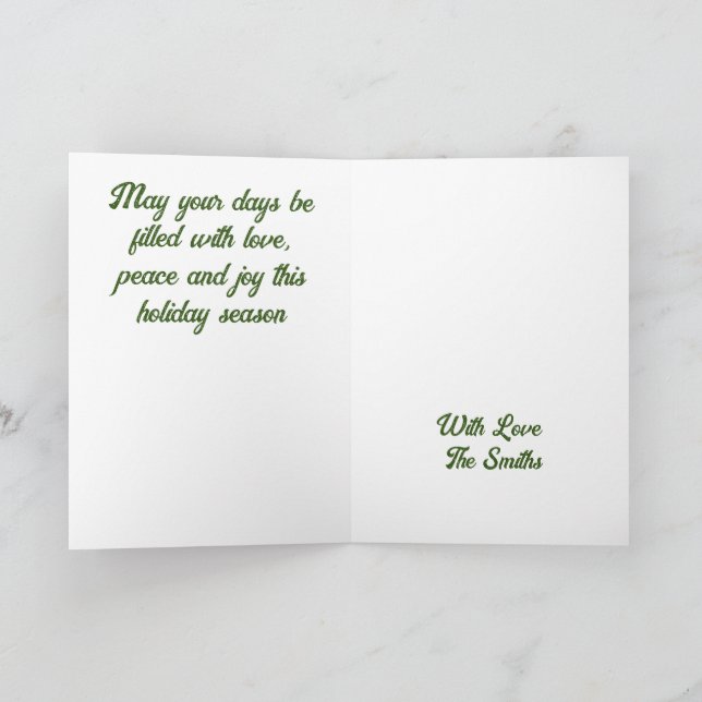 WinTER AT WEST HILLS RANCH Holiday Card (Inside)