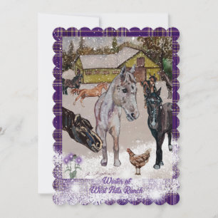 winter at west hills ranch holiday card