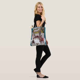 WINTER AT WEST HILLS RANCH TOTE BAG