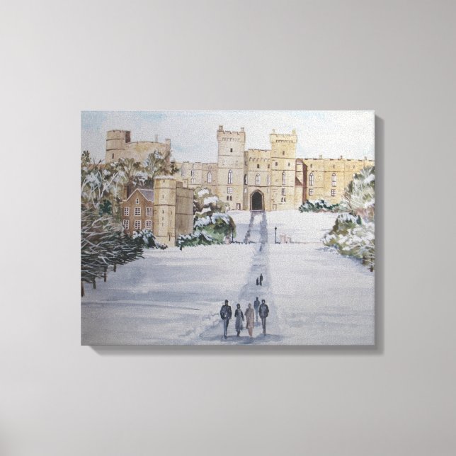 Winter at Windsor Castle Canvas Print (Front)