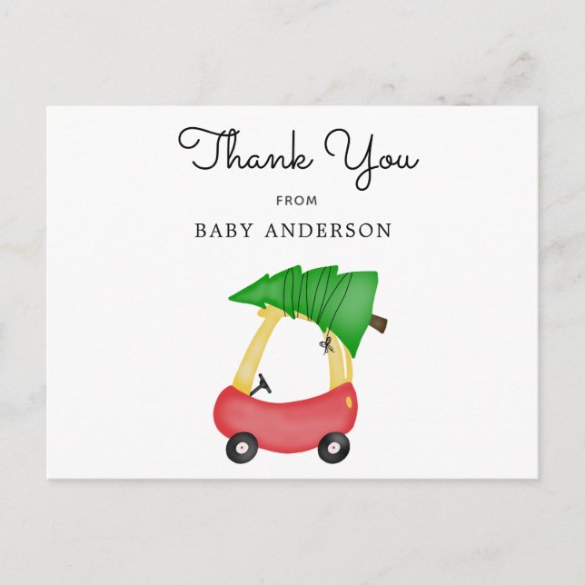 Winter Baby Drive By Shower invitation Postcard (Front)