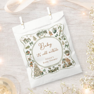 Winter Baby it's Cold Outside Baby Shower Favour Bags