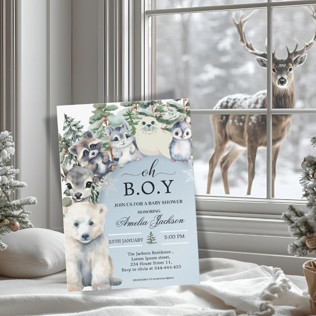 winter baby shower baby shower invitations (Creator Uploaded)