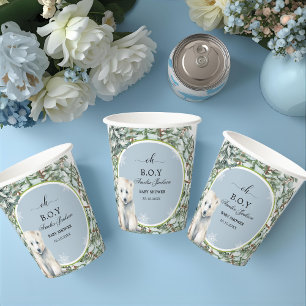 winter baby shower baby shower invitations paper cups
