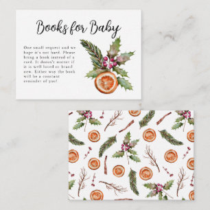 Winter Baby Shower Book Request Enclosure Card
