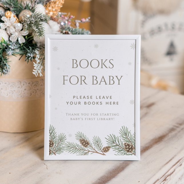 Winter Baby Shower Books for Baby Poster (Creator Uploaded)