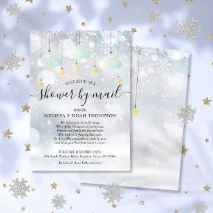 Winter Baby Shower By Mail Long Distance Invitation