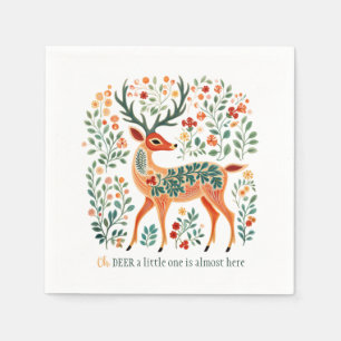 Winter Baby Shower Christmas Holiday Napkin