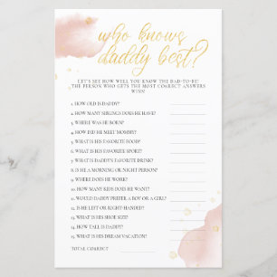 Winter Baby Shower Game Who Knows Daddy Best