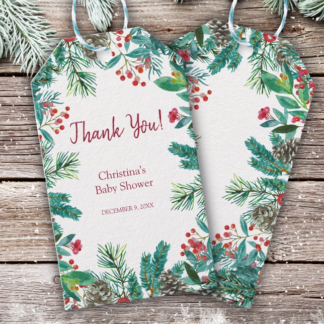 Winter Baby Shower Gift Tags (Creator Uploaded)