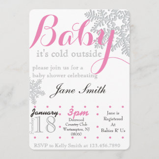 Winter Baby Shower Invitation