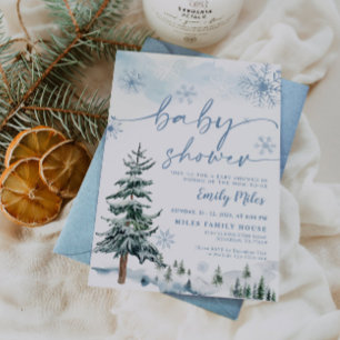 Winter Baby Shower Invitation