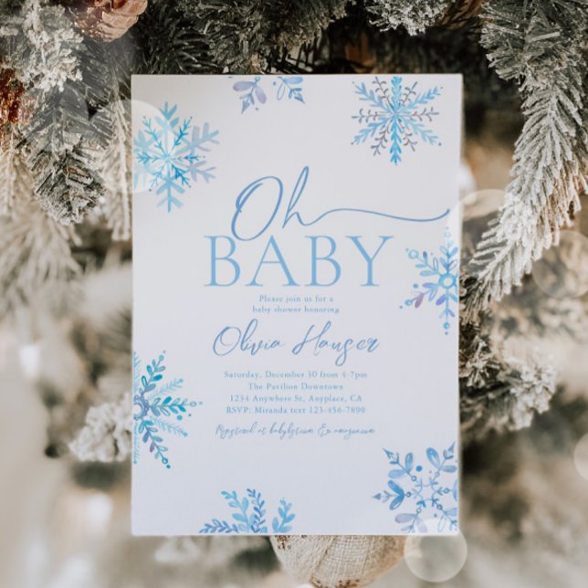 Winter Baby Shower Invitation (Creator Uploaded)