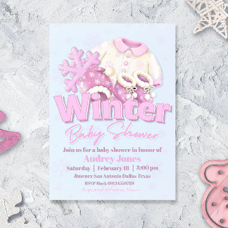 Winter Baby Shower Invitation