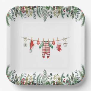 Winter Baby Shower Paper Plates