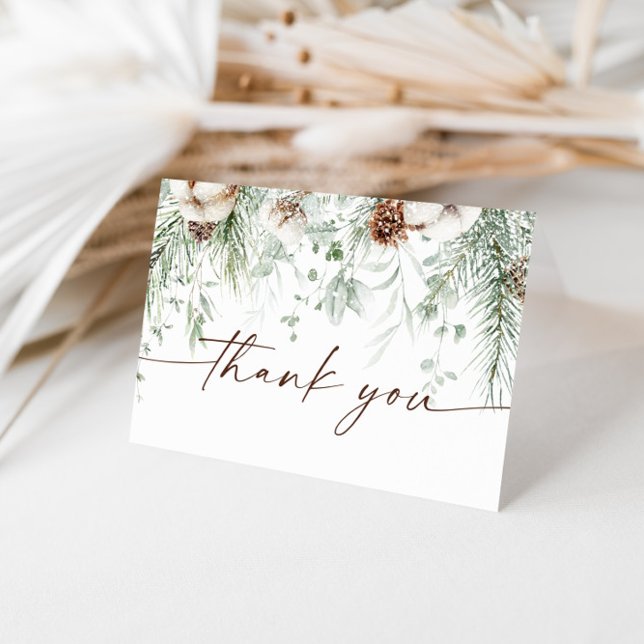 Winter Baby Shower Thank You Card (Creator Uploaded)