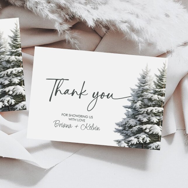 Winter Baby Shower Thank You Card (Creator Uploaded)