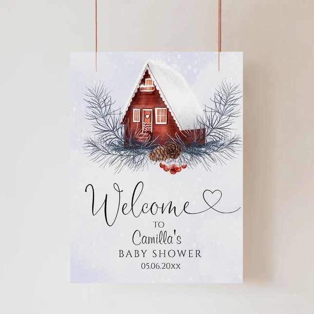 Winter Baby Shower Welcome Poster (Creator Uploaded)
