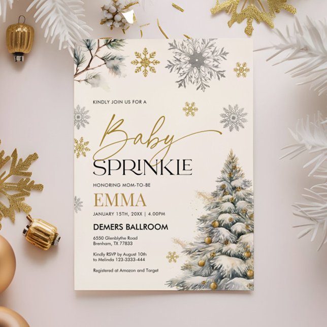 Winter Baby Sprinkle Invitation (Creator Uploaded)