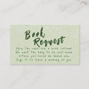 Winter Baby Sprinkle   Snow Flurry Book Request Enclosure Card