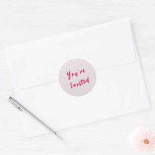 Winter Baby Sprinkle   Snow Flurry Envelope Seal