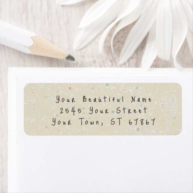 Winter Baby Sprinkle | Snow Flurry Return Address  (Insitu)