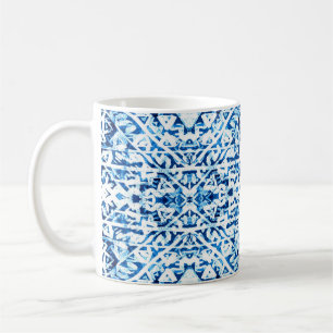 Winter Background. Watercolor Hand Painted Blue In Coffee Mug