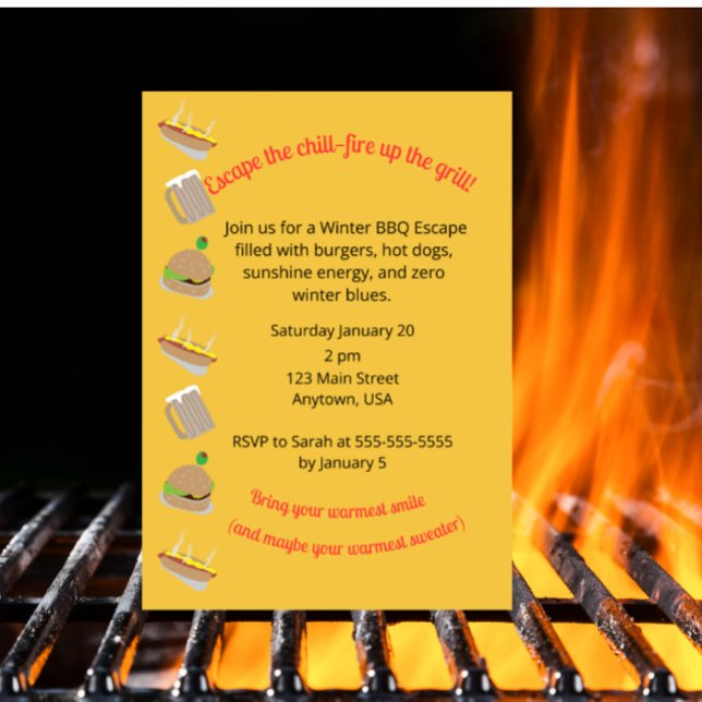 Winter Barbeque Invitation (Creator Uploaded)