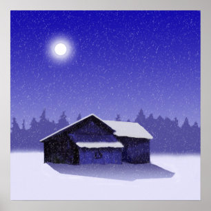 Winter Barn 2 Poster