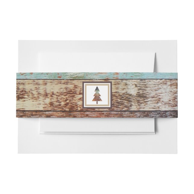 Winter Barn Invitation Belly Band (Front Example)