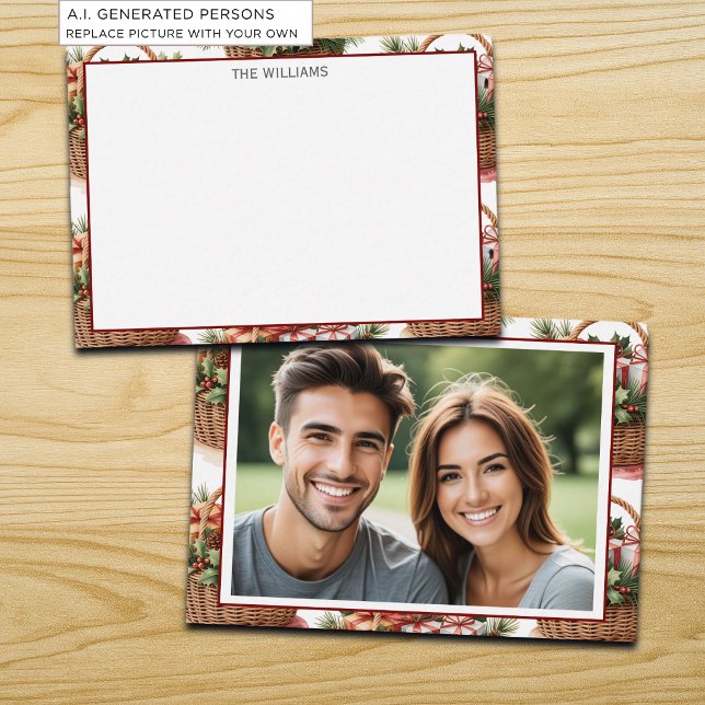 Winter Basket Photo Note Card (Creator Uploaded)