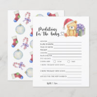 Winter bear - baby predictions and advice