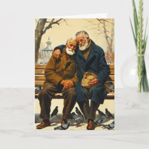 Winter Bench Embrace Card